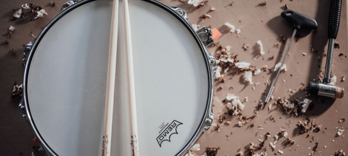 Percussione con le bacchette, realizate dall'azienda Drum Art